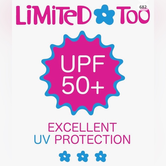 Limited Too Girls’ Rashguard – UPF 50+ One Piece Long Sleeve Sun/Sand Protection - Picture 7 of 11